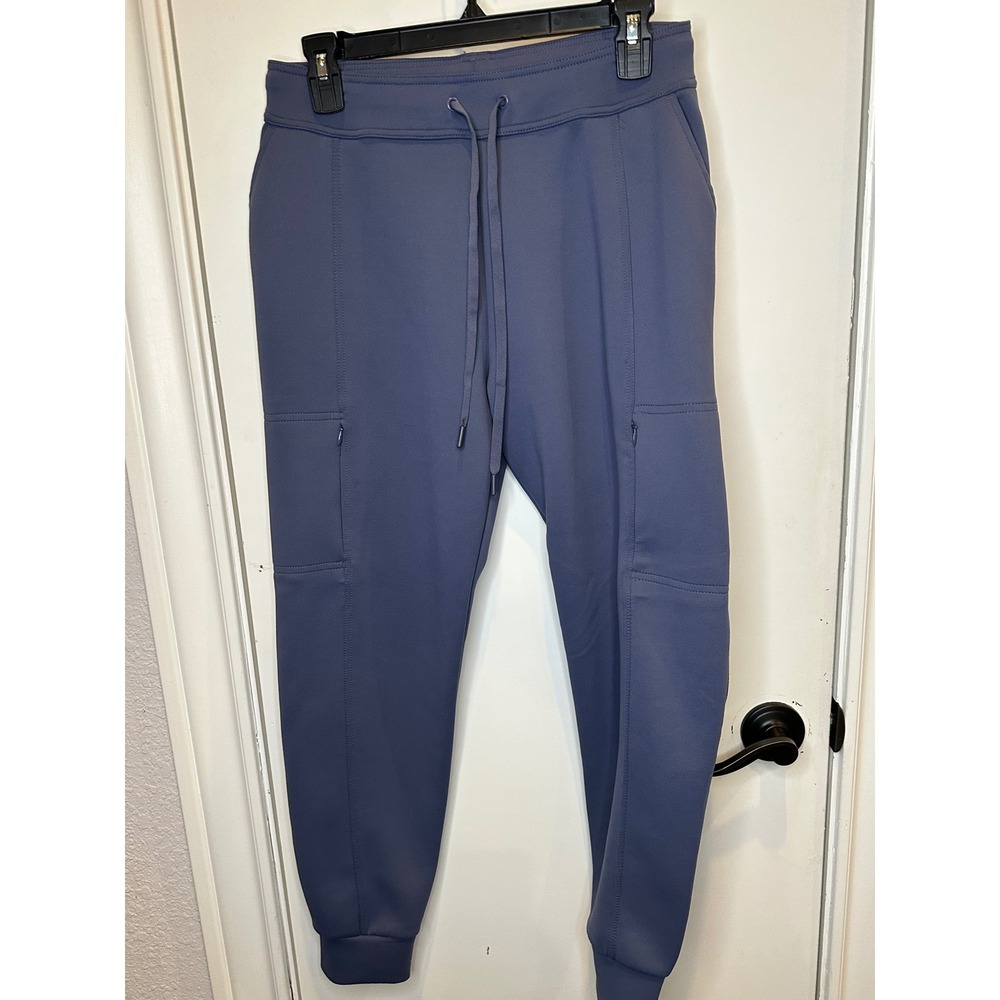 32 Degrees Heat Womens Cargo Joggers Dusty Blue Small Drawstring Tech Pants